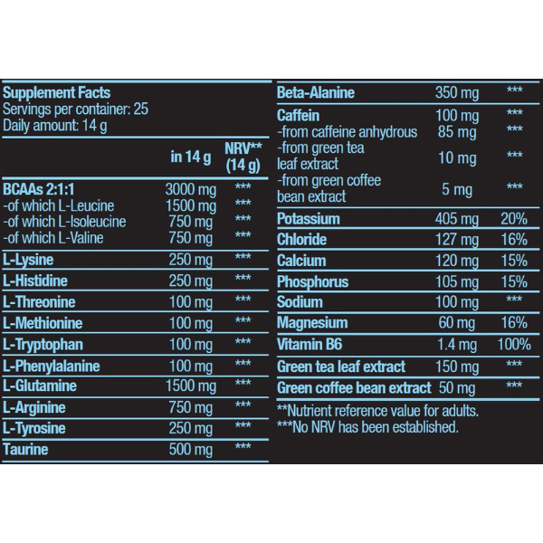 Amino Energy Zero with electrolytes - 360 g