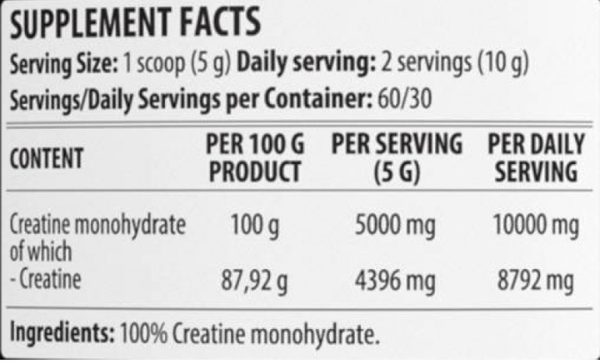 Creatine monohydrate 300g